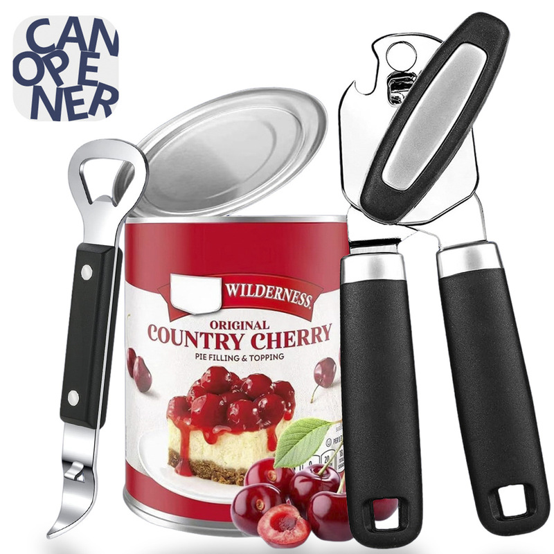 Cross-Border Multifunctional Can Opener Stainless Steel Manual Can Opener Household Magnetic Can Opener Artifact Bottle Opener