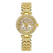 热销时尚满天星手链手表花朵镶钻女士手表石英手表学生手表