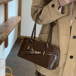 2025 New Autumn and Winter Korean Style Ins Bag Women's Niche Design Texture Armpit Bag High-End Shoulder Handbag