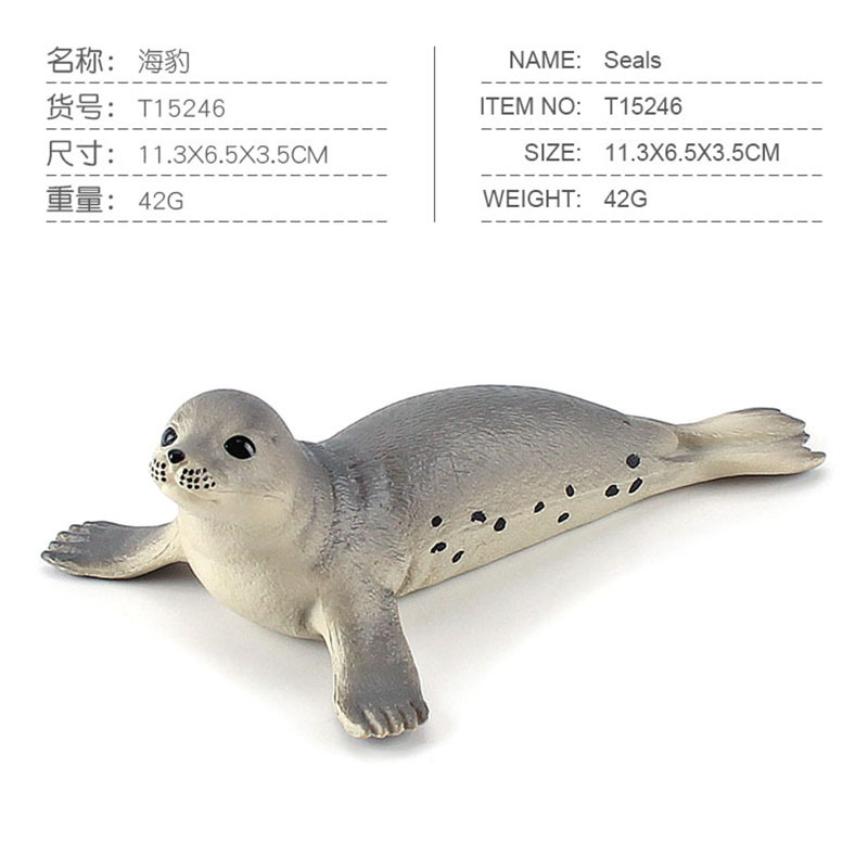 Exportación transfronteriza de la cognición de los niños Simulación de focas Leones marinos Animales Marinos Modelo de Ornamentación de escritorio