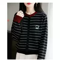 Весенний вязаный кардиган, осенняя куртка, западный стиль, плюс размер