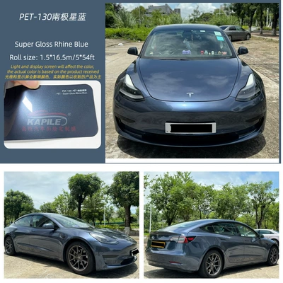 Film Source Factory Pet Material Color, Auto Color Change Film - super-bright-metallic-antarctic-star-blue-15217m