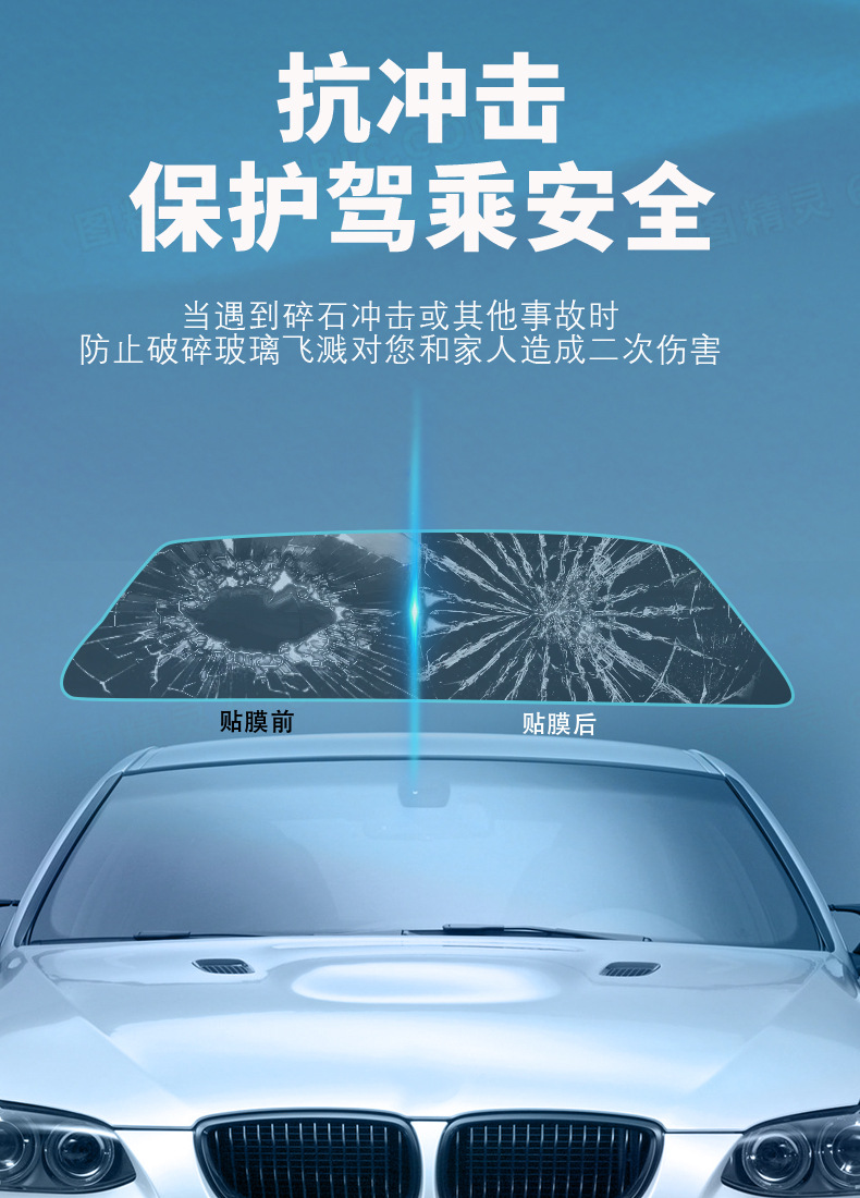 Factory wholesale UV400 car film, front windshield film, car window film, solar film, high insulation film, exclusively for beauty shops