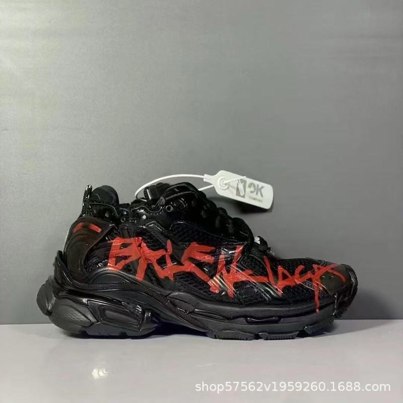 OK巴黎七代track7.0runner做旧情侣老爹鞋网面休闲时尚运动跑步鞋|undefined