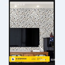 块客厅阳台水池卫生间复古小厨房石材马赛克瓷砖浅黄色米黄乳白色