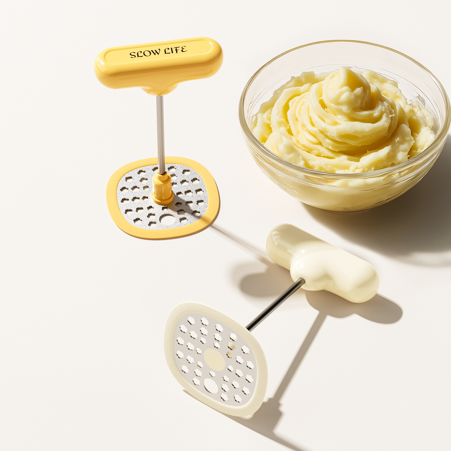 Multifunctional Folding Masher, Potato Masher, Puree Maker, Crusher, Potato Press, Baby Food Processor