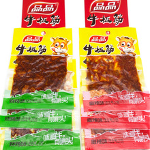 品品牛板筋12g*60包四川成都麻辣烧烤味牛肉干辣条零食小吃小包装