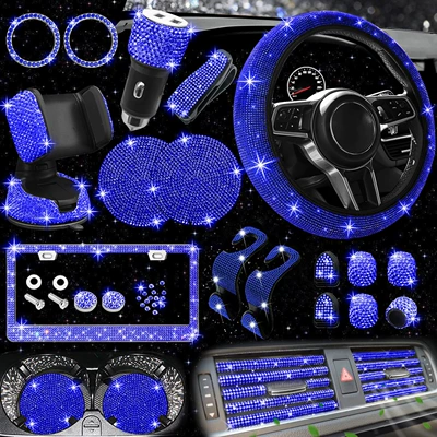 Steering wheel cover – Wheel Protective Cover - blue-38cm