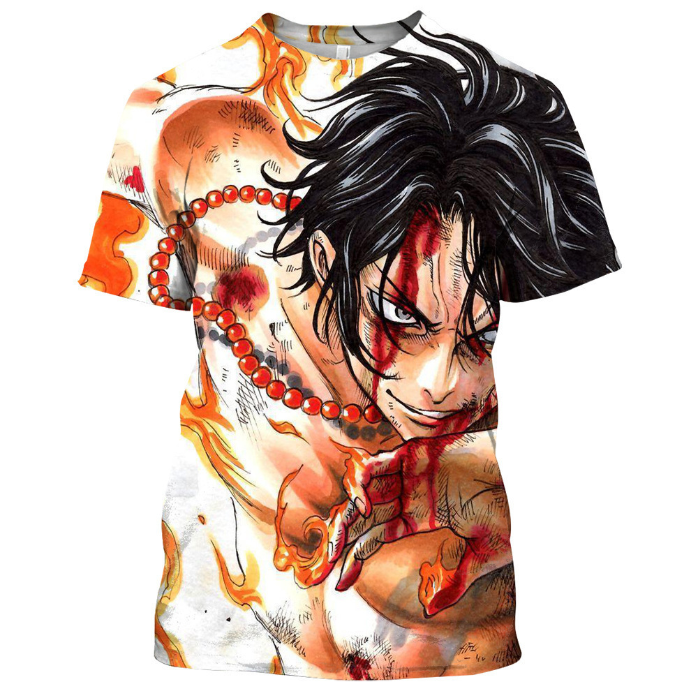 2020新款 3D海贼王ONE PIECE 火影忍者短袖 3D印花T恤 成人童装.