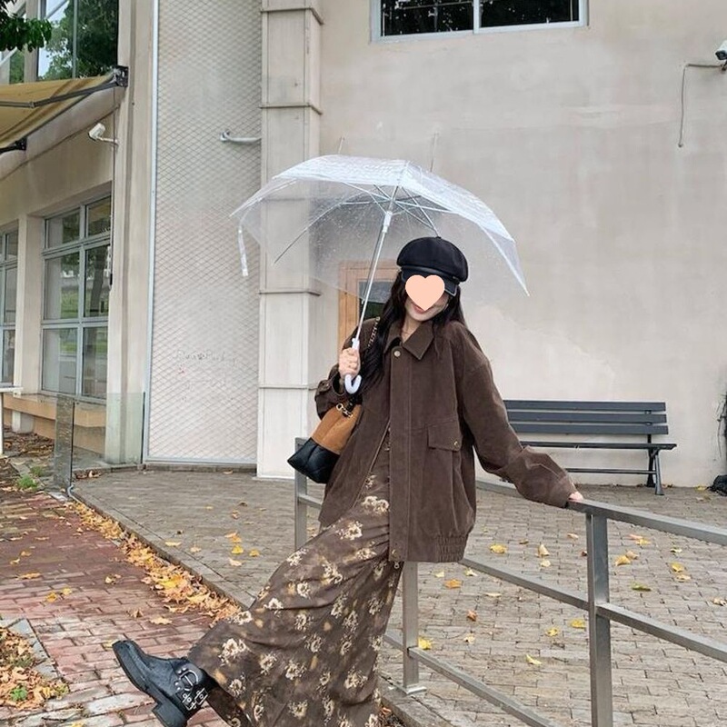 复古休闲百搭长袖外套法式碎花显瘦吊带连衣裙2025秋季新款套装女|undefined
