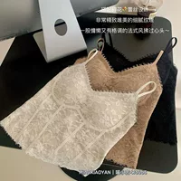 W6063 Meow Xiaoyan Pure Desire ретро с цветочным принтом на подтяжках, длинный элегантный изысканный сексуальный кружевной жилет для девочек, бюстгальтер