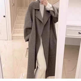 慕思--红色过年女装双面羊绒呢子大衣秋冬季2025新款小个子羊毛呢