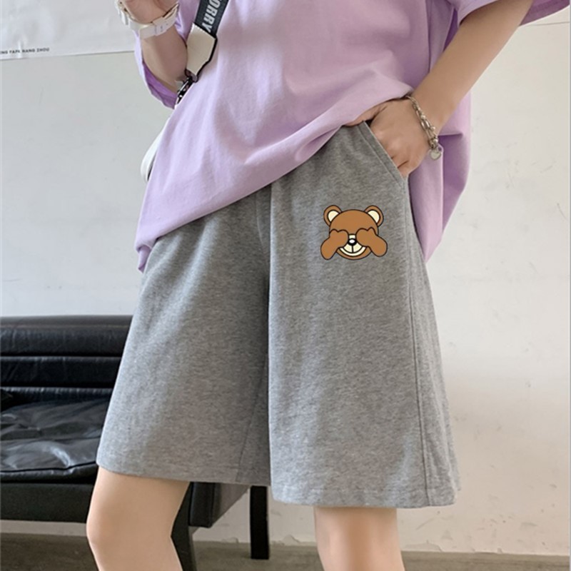 수염 난 곰 바지 그레이