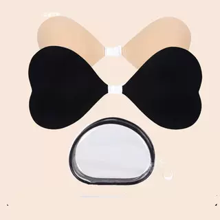 爱心调节扣防水游泳神器 防凸点乳贴一片式可爱聚拢硅胶隐形文胸