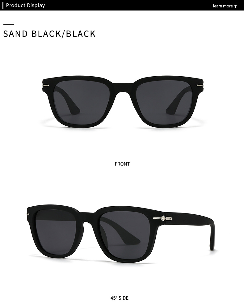 Square Polarised Sunglasses For Men And Women Large Frame Style_voghion.com