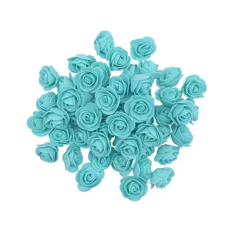 Blue foam roses