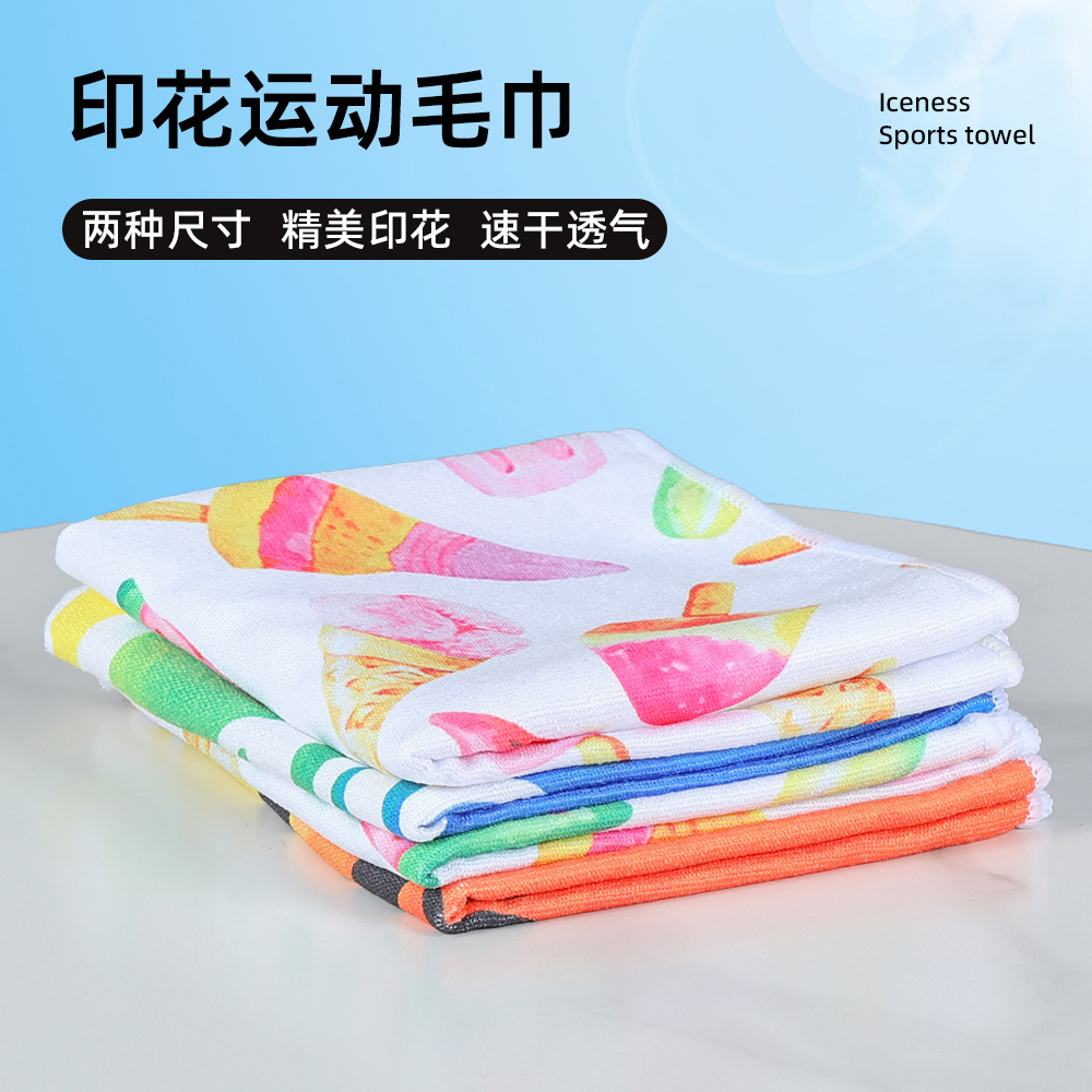 Spot al por mayor toalla de playa de tela de hormiga impresa de gran tamaño toalla deportiva al aire libre de secado rápido que absorbe el sudor