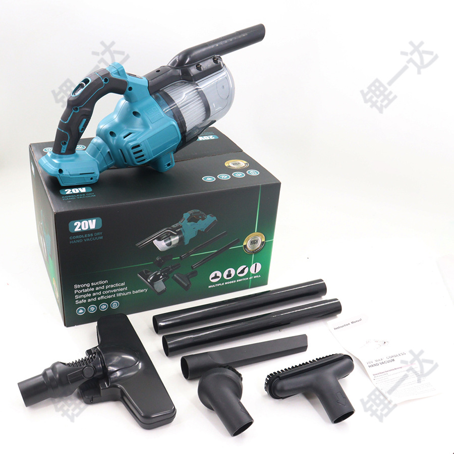 外貿跨境鋰電吸塵器便攜式家用手持吸塵器工業吸塵器鋰電電池套裝