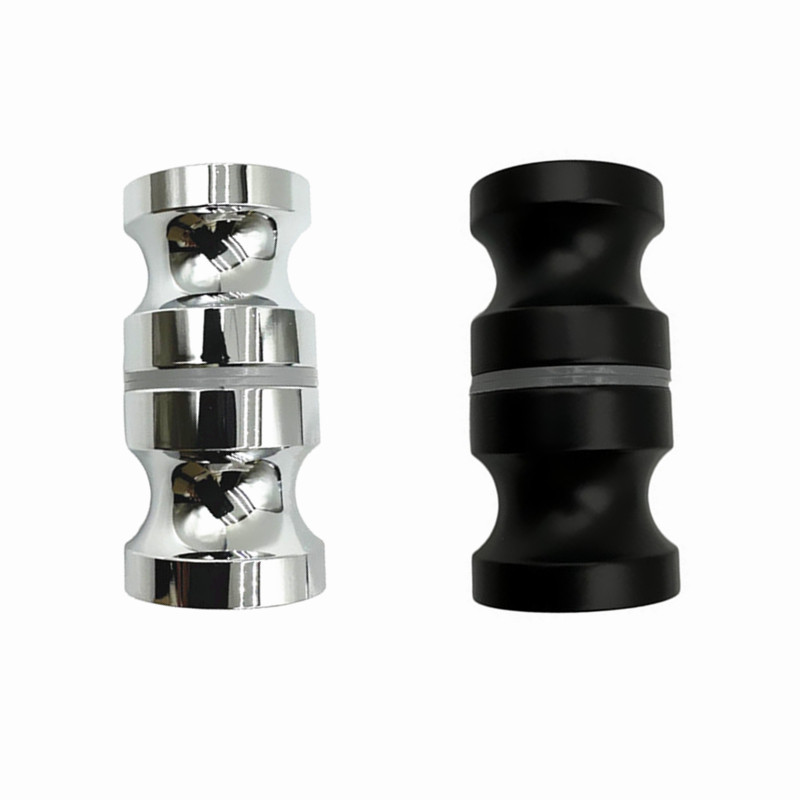 Single-hole small handle for shower stall, stainless steel glass, solid aluminum full gold small screw handle for bathroom glass door