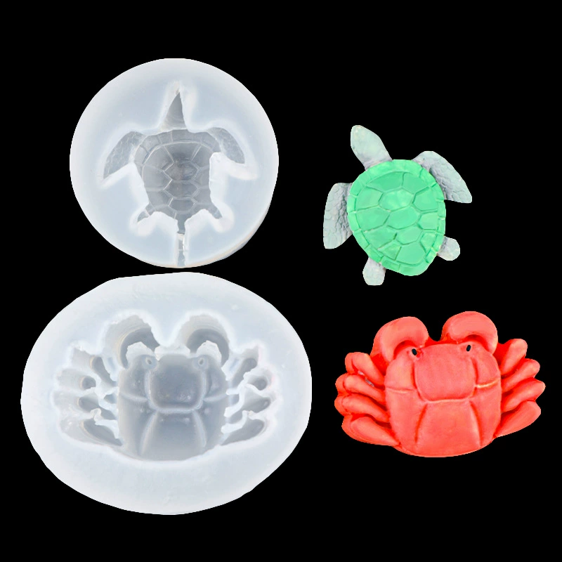 Compact silicone mold, acrylic fondant, slime, DIY