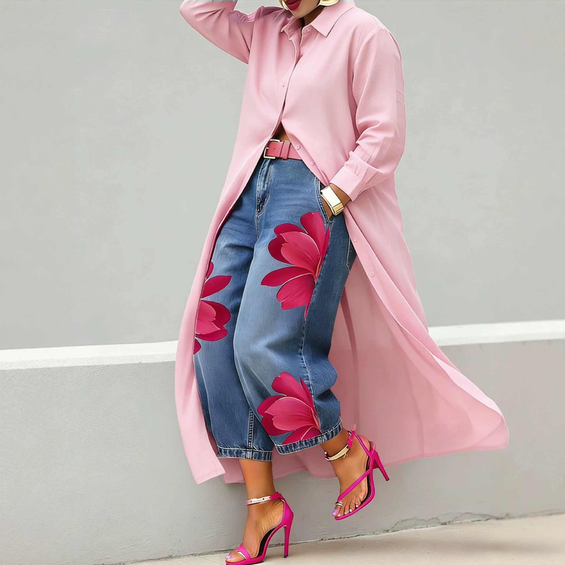 Women's Clothing Fashionable Elegant Casual Button Down Collar Solid Color Long Shirt Dress For Women For Formal & Casual For Women_ecoleips.com