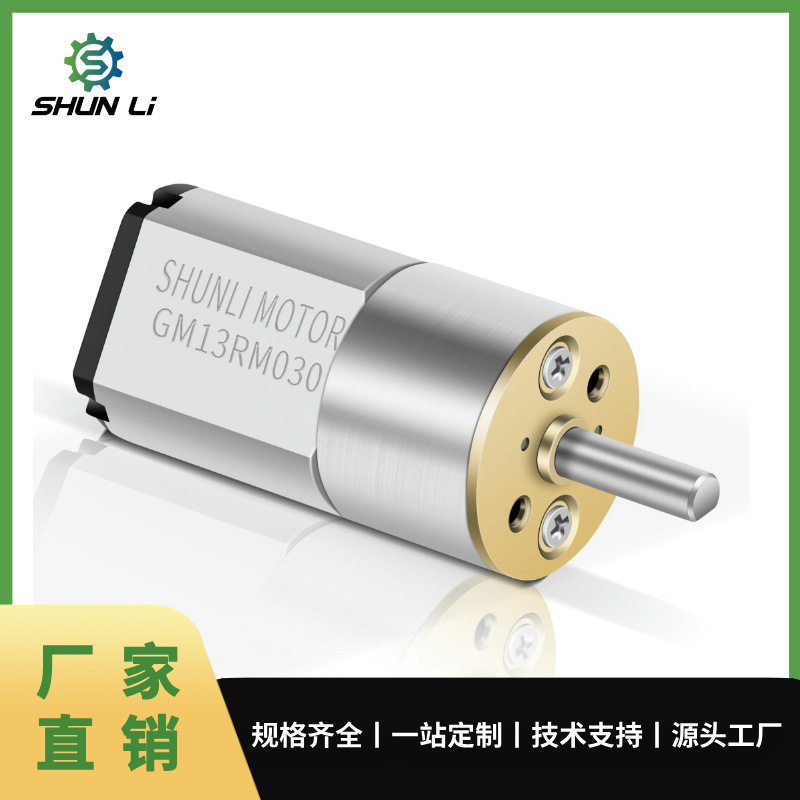 GM13 6V12V低转速电机按摩器安防设备螺丝刀微型直流减速电机马达