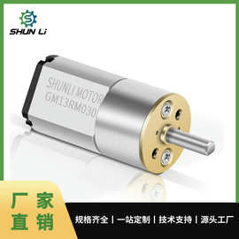 厂家定制3V6V12V微型减速马达GM13美容仪器智能门锁直流减速电机
