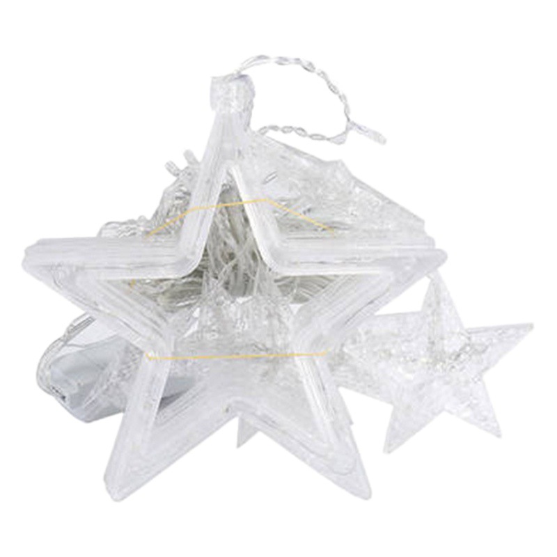 Luz de la estrella del LED cortina de luz de color luz de cadena luz intermitente día de Navidad red ventana decoración de la habitación Cadena de luz al por mayor