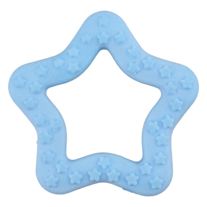 Juguete para mascotas sabor a leche espumante estrella pentagrama perro pequeño molar dientes limpieza TPR fábrica de juguetes para perros resistentes a mordeduras