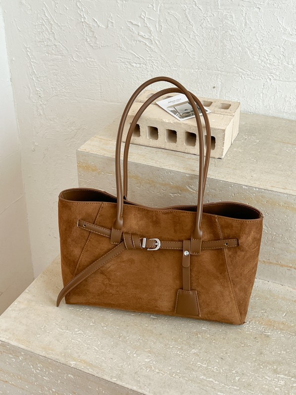 Fashionable Color-Block Single-Shoulder Bag for Women 2026 New Cross-Border Large-Capacity Tote Bag Underarm Bag Korean Style Women's Bag