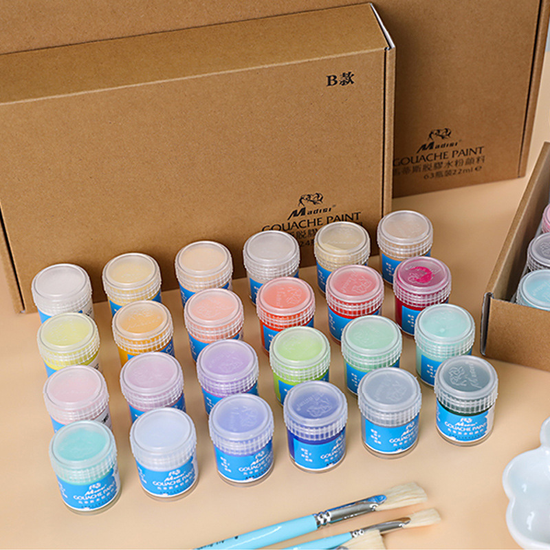 Matisse desgomado de pintura de 24 colores estudiante de arte de publicidad diseño de prueba de arte especial de 48 colores de secado rápido traje de pintura gouache