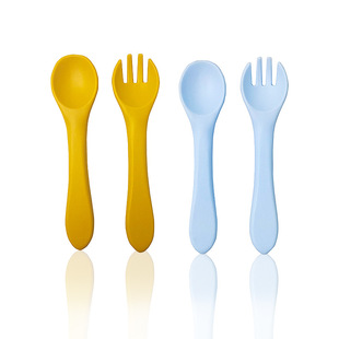 Children's food silicone for new born, spoon for food for training, water ladle, tableware for feeding, dinner plate