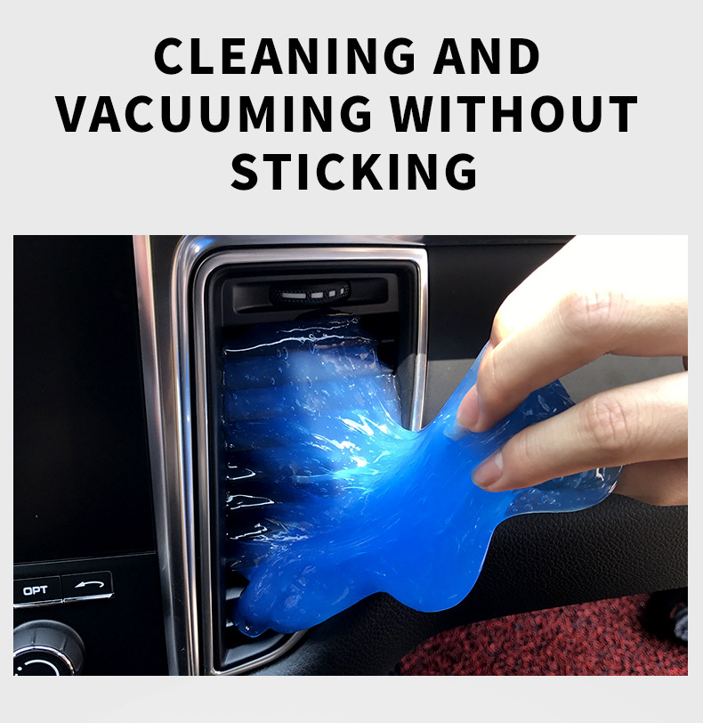 Multi-functional dust cleaning gel, non-dissolvable, non-sticky, soft cleaning gel, car dust remover, keyboard cleaning paste
