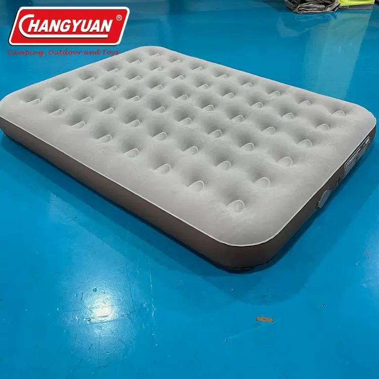 工厂定制 户外一键自动充气双人气垫床 48孔双人帐篷气垫矮床