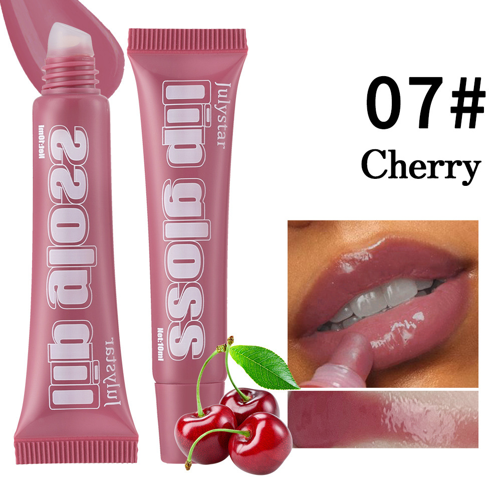 Julystar Fruit-Flavored Long-lasting Moisturizing Lip Gloss, Lustrous and Transparent 8-piece set, Lip Moisturizing Cream, Wholesale Lip makeup undefined