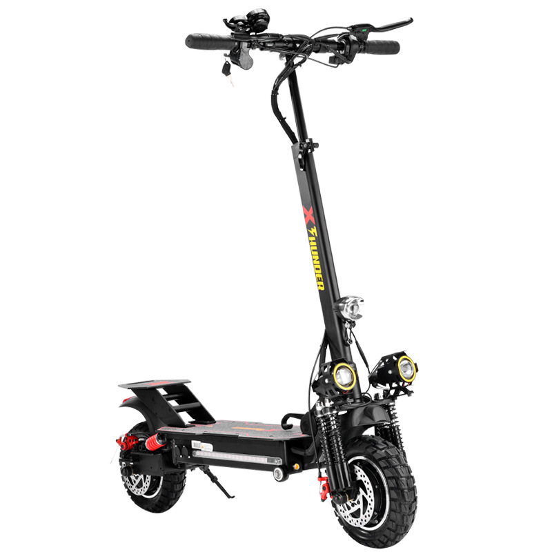 Foreign trade export dual-drive electric scooter foldable adult scooter driving electric bicycle