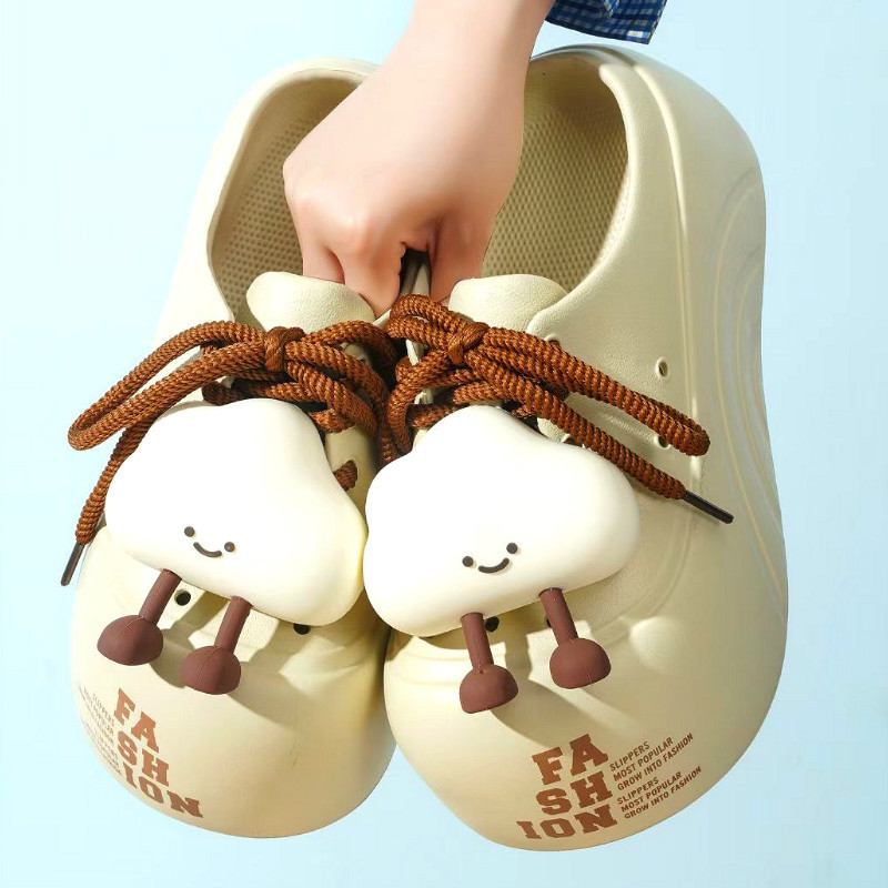 Cartoon Thick-Soled Eva Women's Clogs 2025 Summer New Style Breathable Non-Slip Sandals and Slippers Drop Shipping