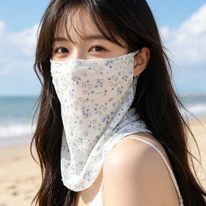 Véu de proteção solar integral estilo coreano para verão_voghion.com