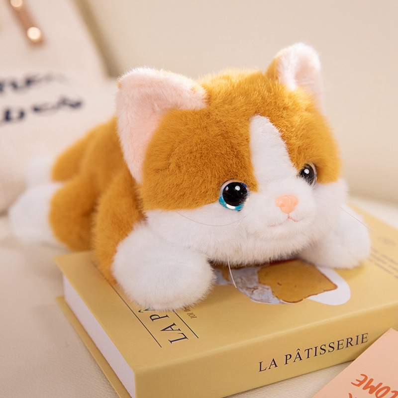 Muñecas de gato transfronterizas, muñecas de peluche, muñecas de gato blanco, muñecas de tela, regalo de cumpleaños para niños
