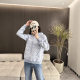 CH Kojia Autumn and Winter New Fragrant Bray Old Flower Full Print Loose Casual All-match Men's and Women's fleece-lined Hooded Sweat