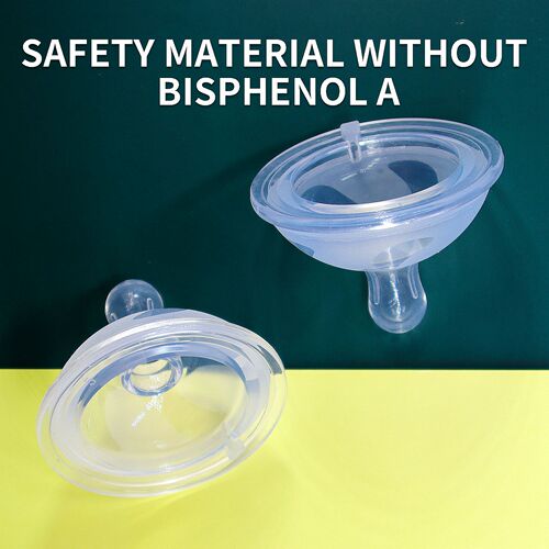 New-style baby silicone feeding nipple, wide-mouth matte finish, 6cm diameter—designed to mimic the natural feel of breastfeeding for that perfect first sip.