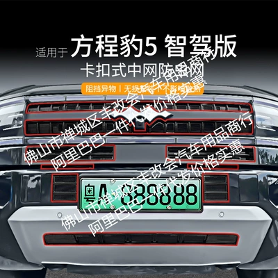 Suitable for Leopard 5 Intelligent Driving Edition Car Insect-Proof Net Front Grille Special Modification Decorative Strip Car Accessories