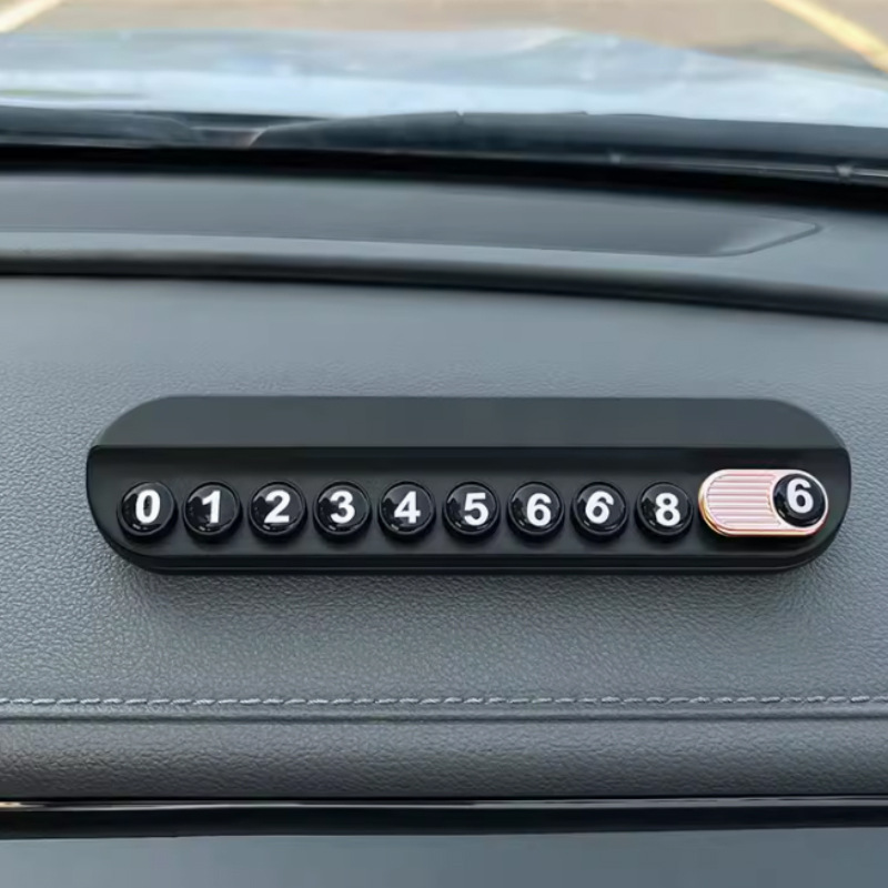 Señal de estacionamiento temporal para automóviles, matrícula de teléfono móvil para mujeres, matrícula de teléfono móvil para automóviles, suministros decorativos ocultos