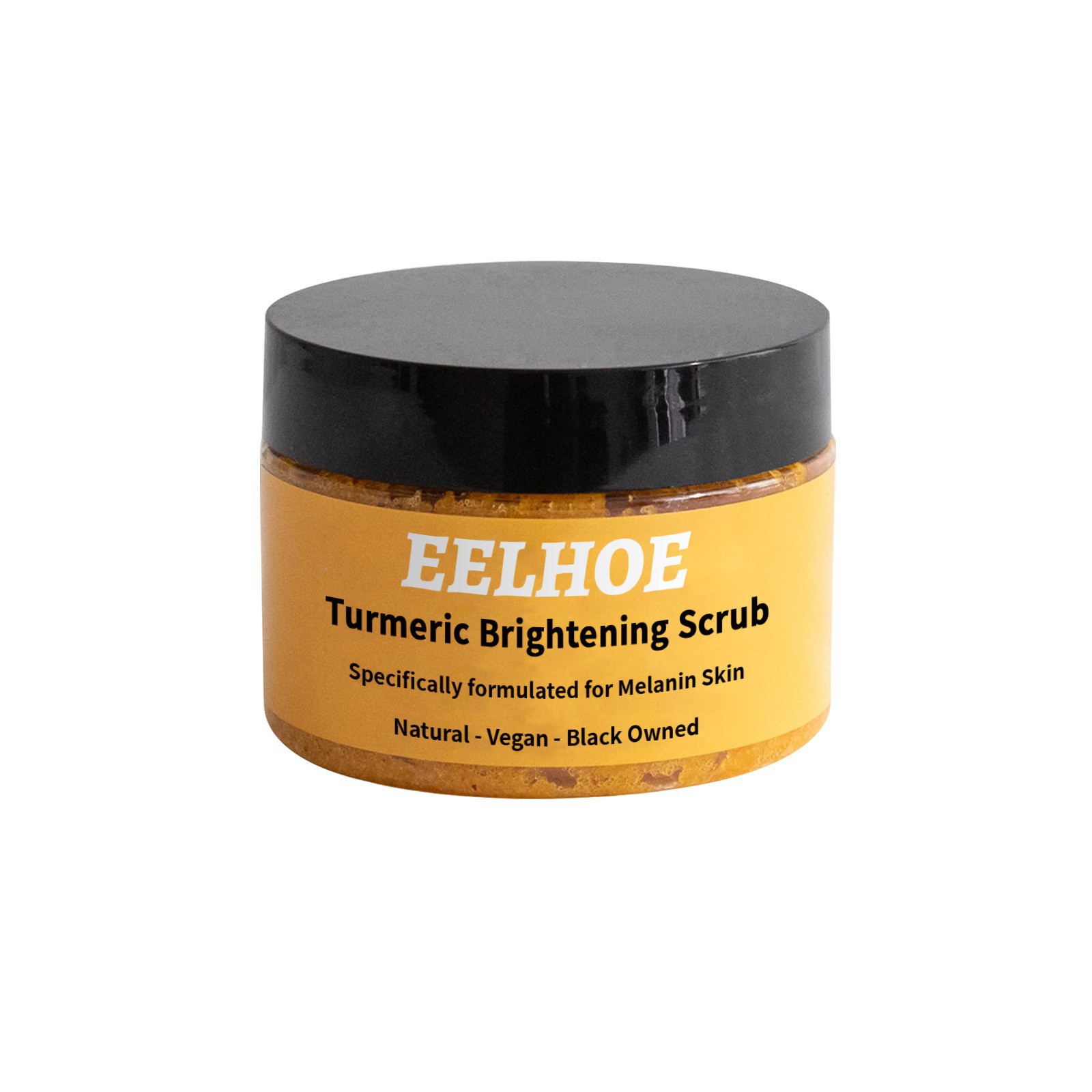 Eelhoe Turmeric Body Scrub Cleanses Skin Cells, Removes Dull Melanin, Whitens, Moisturizes, and Smooths Skin