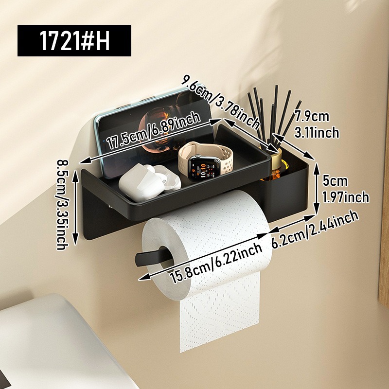 Estante de papel de toallas sanitarias, estante de papel de toallas sanitarias sin agujeros, estante de papel de toallas sanitarias, estante de papel de toallas sanitarias para teléfonos móviles