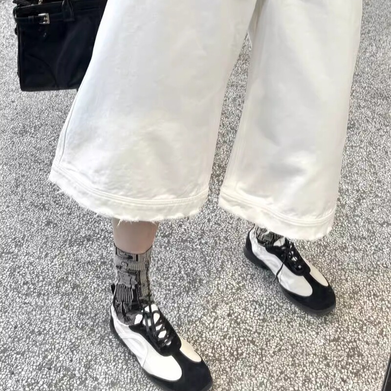 Designer 2025 Spring and Summer New Genuine Leather Women's Shoes Flats Ballet Shoes Soft Sole Moral Training Shoes Sports Casual Shoes Designer 2025 Spring and Summer New Genuine Leather Women's Shoes Flats Ballet Shoes Soft Sole Moral Training Shoes Sports Casual Shoes