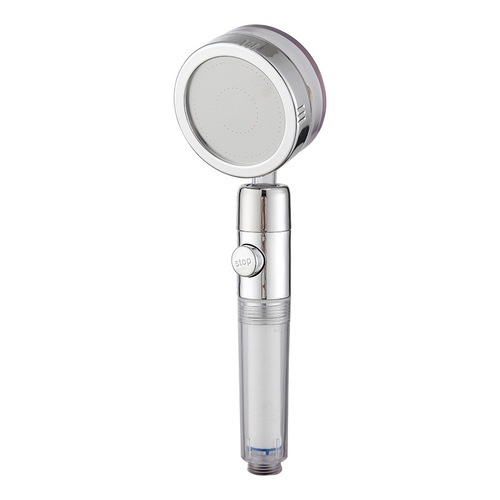 Handheld black filter turbo shower head, shower spray nozzle, hot water shower fan, shower head, rose shower head