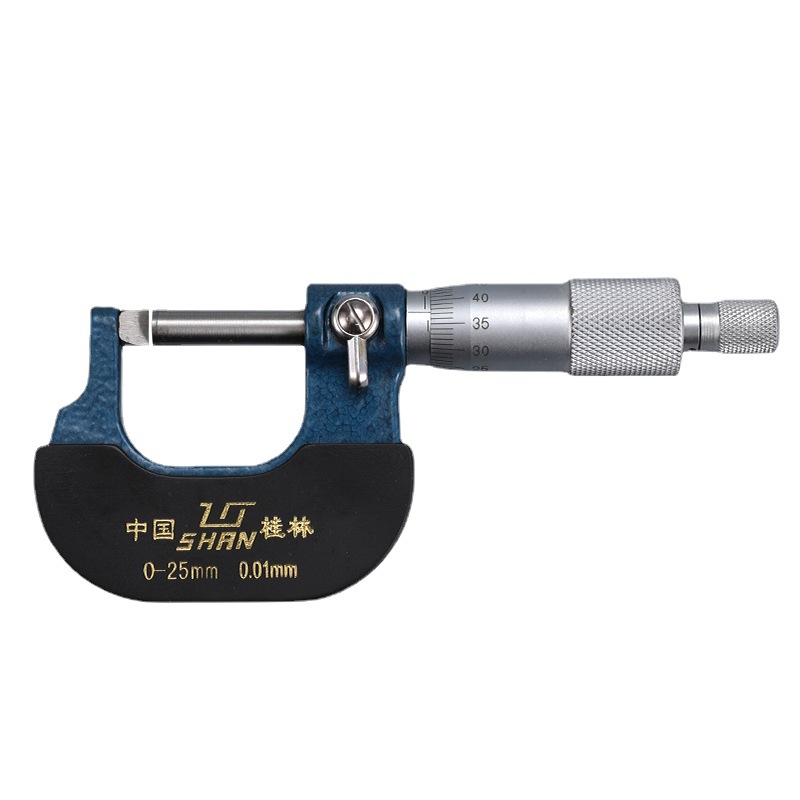 经销批发 桂量牌刀口型腰鼓 球型 壁厚千分尺0-25mm千分尺现货