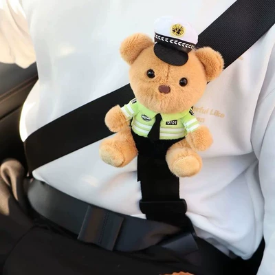 Safety Belt Traffic Police Bear: Seat belt shoulder pad