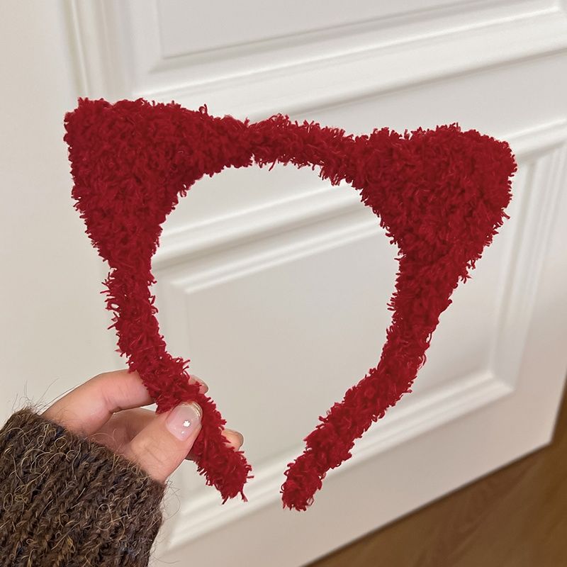 Adornamiento para el cabello coreano lindo cabello de gato peluquería dulce orejas de gato adornamiento para el cabello máscara de lavado de la cara banda de cabello bandas de cabeza